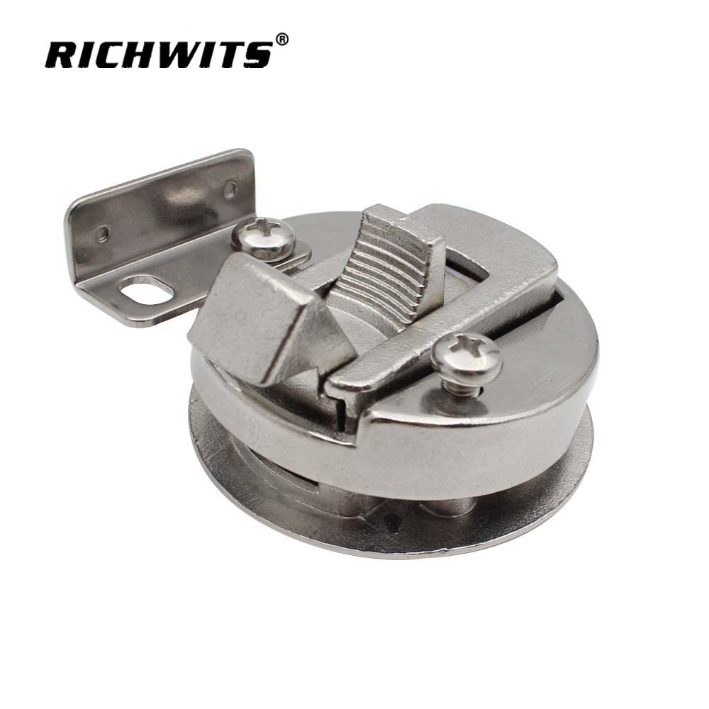Stainless Steel 316 RV Toilet Door Lock Floor Lock round Ring Lock Door Hatch Cover Lock Sheath