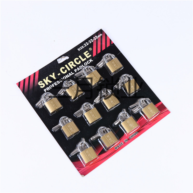 Universal lock padlock open lock head door lock key security lock locker door lock