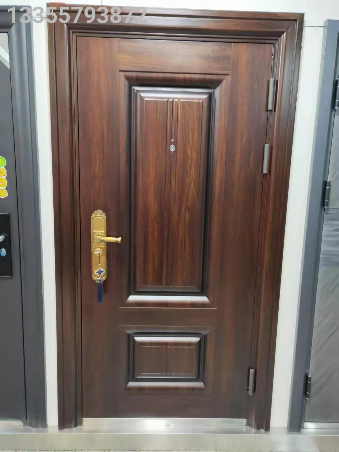 Class A Anti-Theft Door Household Entrance Door Smart Fingerprint Lock Door Steel Safety Door