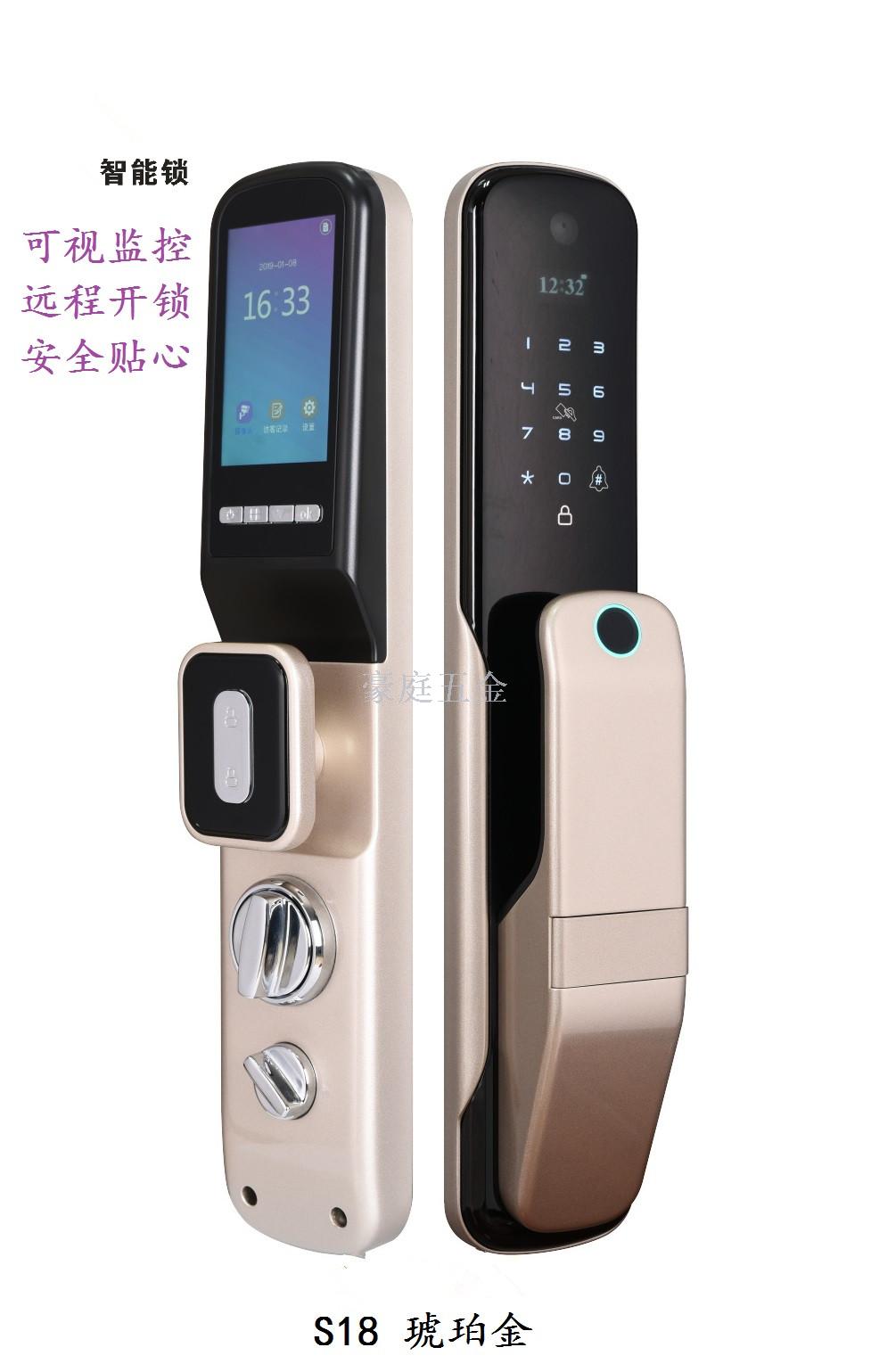 Video Home Decoration Intelligent Fingerprint Door Lock