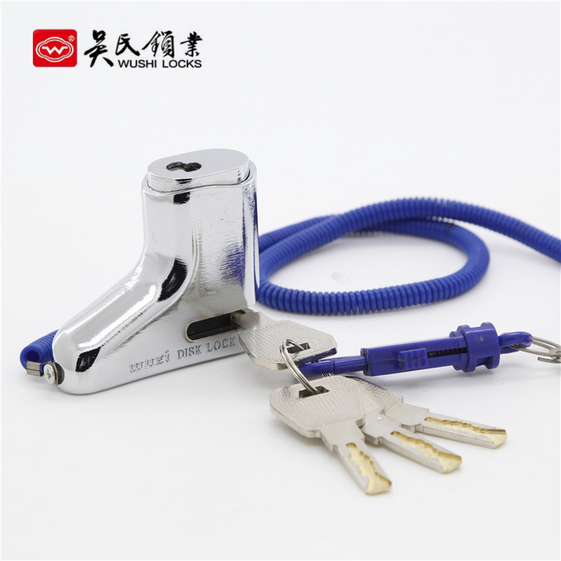 Zinc Alloy Ankle Padlock Anti-Theft Anti-Saw Chassis Lock Mailbox Door Lock Disc Brake Lock
