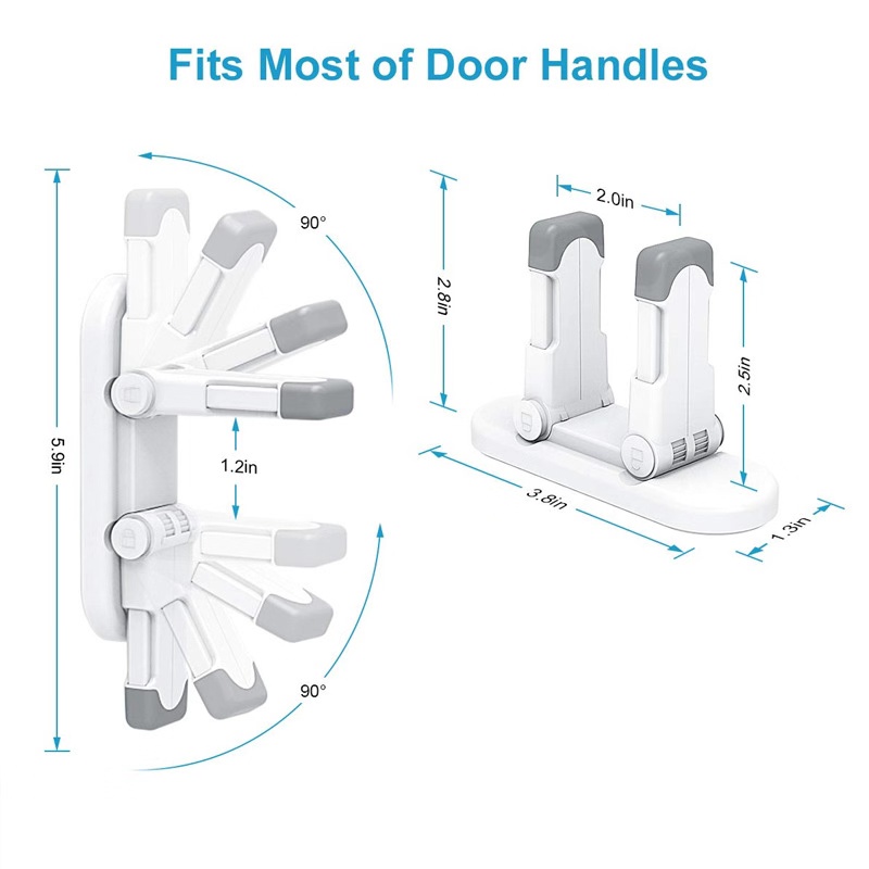 Children&#039;s Safety Lock Children&#039;s Protective Door Handle Lock Baby Anti-Open Door Security Lock Door Lever Lock