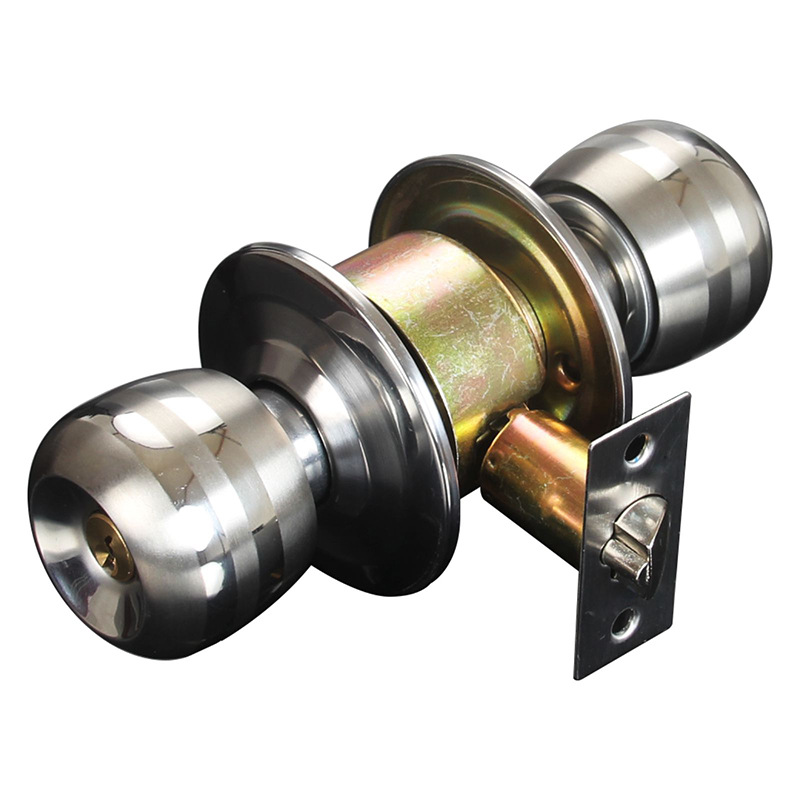 Spherical Lock Door Lock with Knobs Indoor Bedroom Door Ball Lock Stainless Steel Universal Timber Door Lock round Lock Cylinder Bathroom Lock