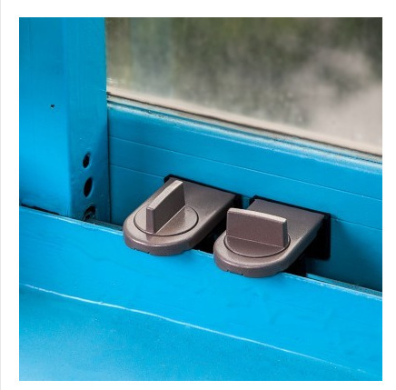 Panning door and window child safety lock anti-theft lock lock push pull plastic steel aluminum alloy window limiter door and window door lock