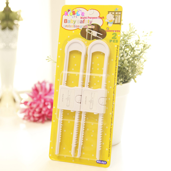Baby safety lock drawer door and window lock child protection cabinet door U lock 2 sets