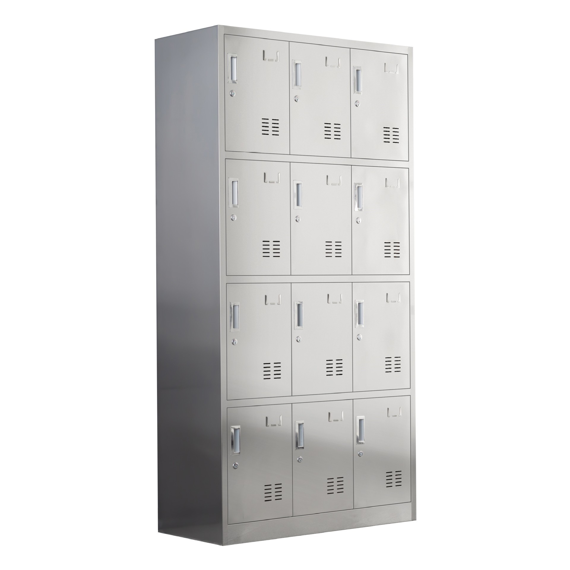 304 Stainless Steel Wardrobe Dormitory Bathroom Food Factory Dust-Free Purification Workshop with Lock Six-Door Staff Locker