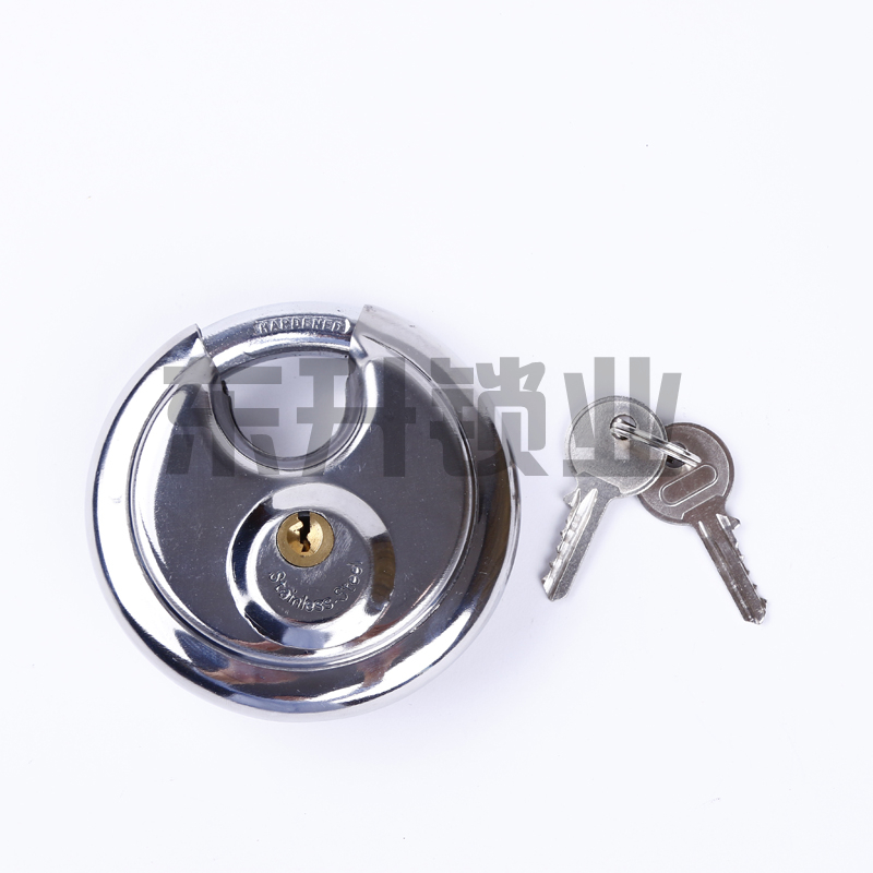 Round Padlock Security Lock round Lock Warehouse Padlock Straight Padlock Doors and Windows Stainless Steel Steering Lock