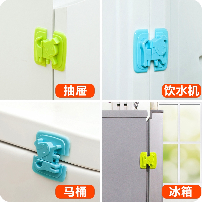 Cuddly puppy safety lock baby safety clamp lock cabinet door safety lock lock refrigerator lock