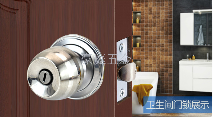 Spherical Lock Door Lock with Knobs Indoor Bedroom Door Lock Stainless Steel Ball Bathroom Lock round Lock Cylinder Door Lock with Knobs