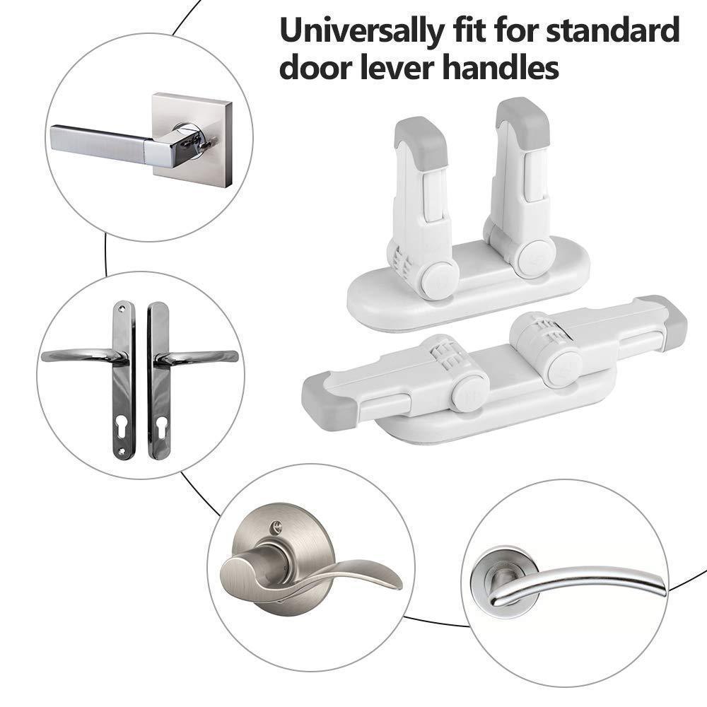 Door Lever Lock Child Safety Lock Child Protection Door Handle Lock Baby Anti-Open Door Security Lock