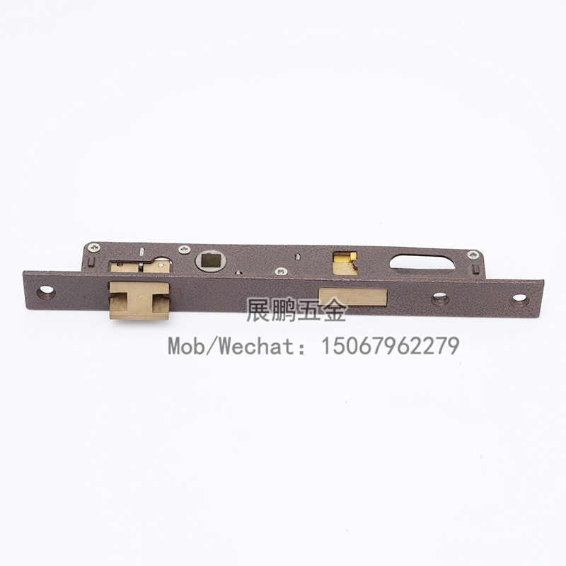 Foreign Trade Wholesale 7704 Lock Body Aluminum Alloy Door Lock Oval Lock Cylinder Hole Core Insert Middle East 7704 Lock Body Processing Customization