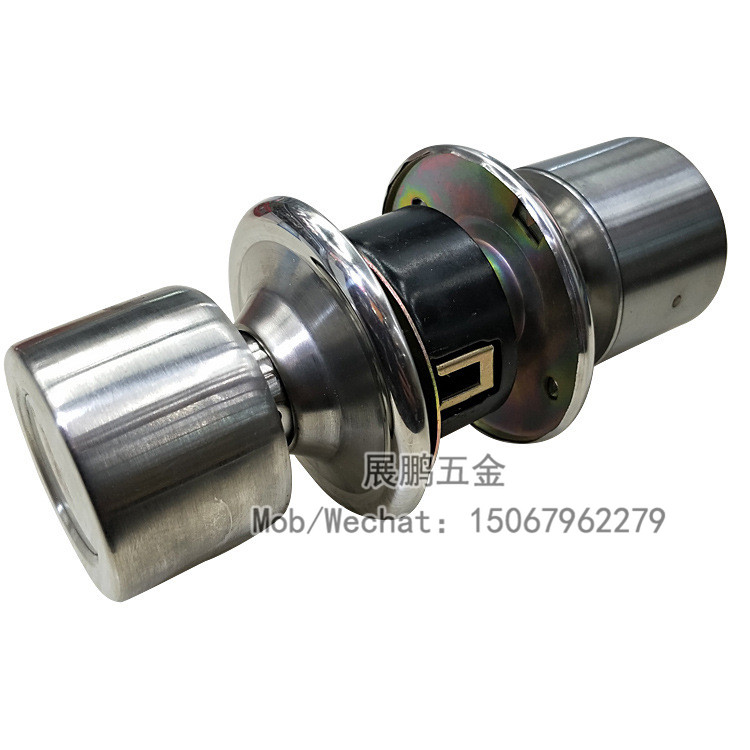 Wholesale Hotel Stainless Steel Magnetic Card Lock Residential Hotel Door Spherical Lock Old-Fashioned Card-Inserting Hotel Door Lock