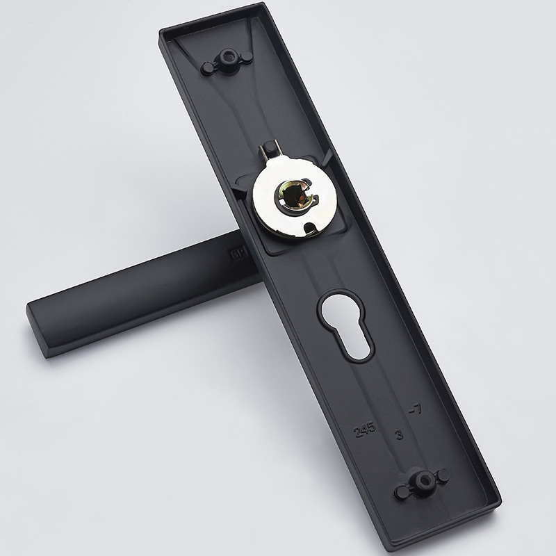 European-Style Door Lock Indoor Bedroom Door Lock American-Style Black Bathroom Solid Wood Door Handle Household Mute Door Lock