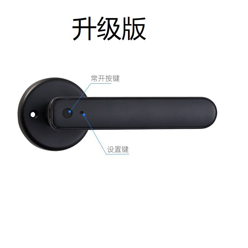 Indoor Bedroom Wooden Door Fingerprint Lock Office Home Ball Lock Door Lock Handle Electronic Smart Lock Room Door Fingerprint Lock