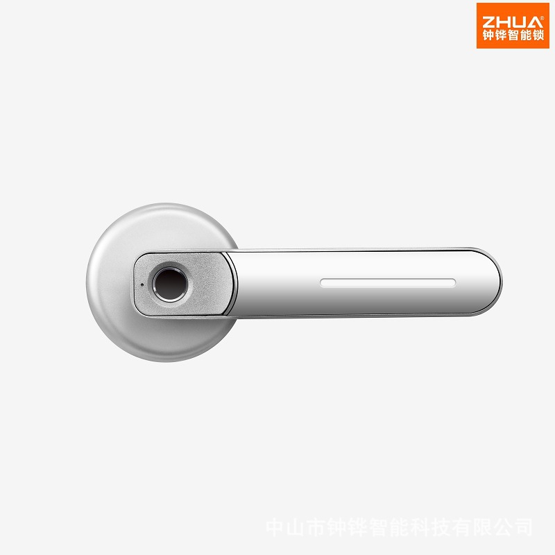 Indoor Bedroom Wooden Door Fingerprint Lock Office Home Ball Lock Door Lock Handle Electronic Smart Lock Room Door Fingerprint Lock