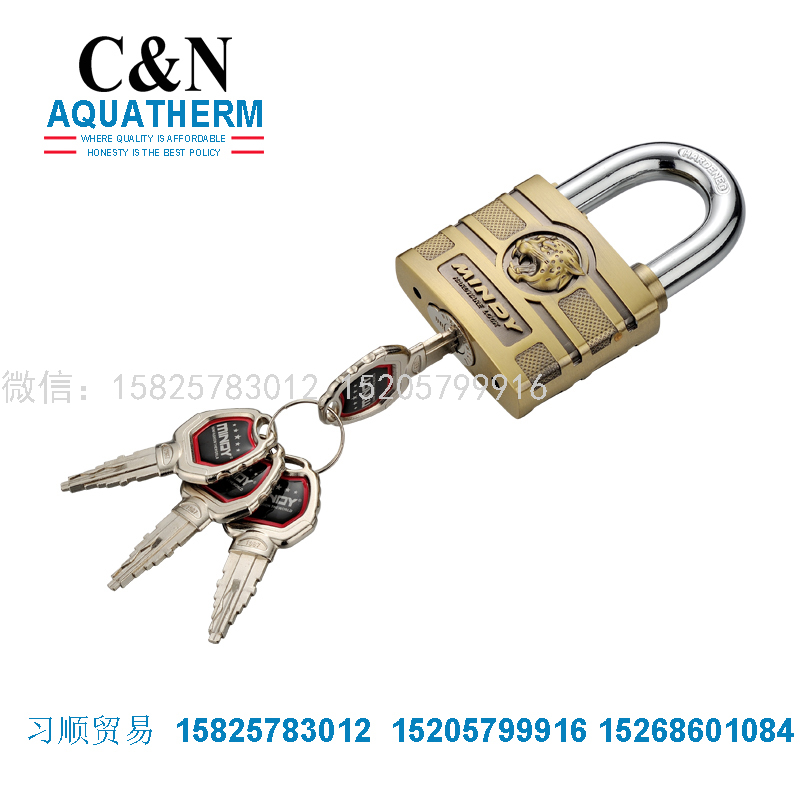 Lock Padlock Stainless Steel Padlock Waterproof Anti-Theft Padlock Door Lock Head Outdoor Padlock