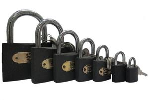 Gray iron thin (50MM) (core) wooden door locks