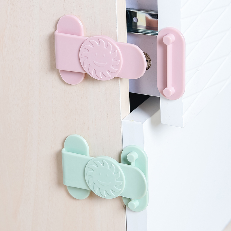 Door Security Lock Child Lock Handle Cabinet Lock Baby Refrigerator Lock Drawer Lock Baby Lock 2