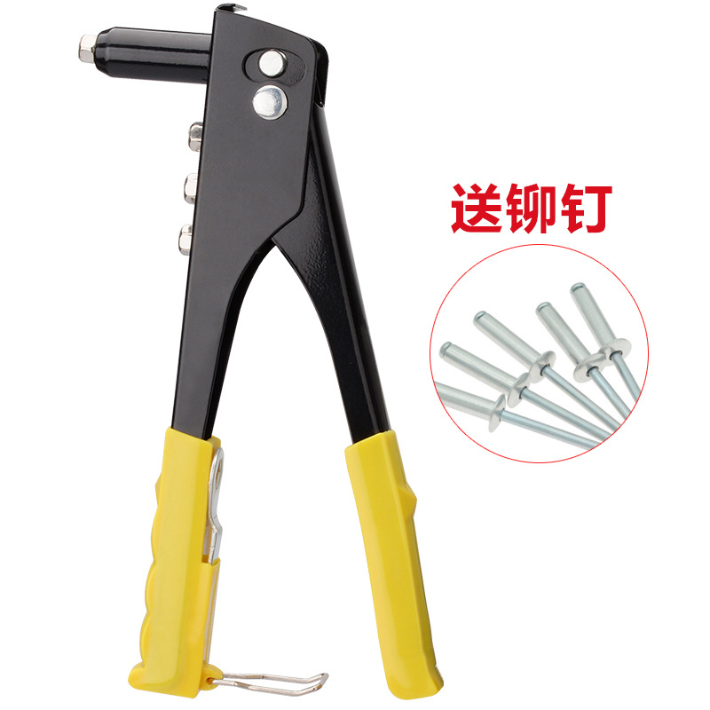 Portable rivet toilet door lock toilet core latch manual nail head fittings household pull riveting