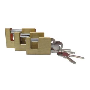 Rectangle brass padlock (90MM) square lock blade locking the front door locks