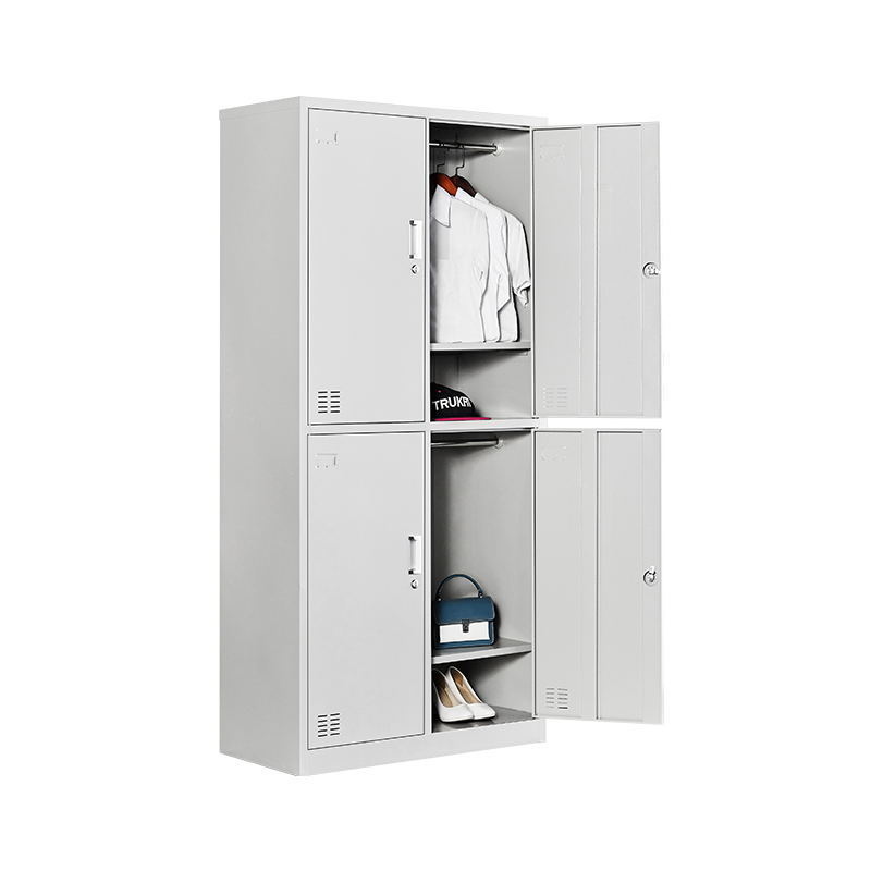 Staff Wardrobe Gym Locker Bathroom Store Cabinet Multi-Door Shoe Cabinet with Lock Staff Dormitory Iron Cabinet