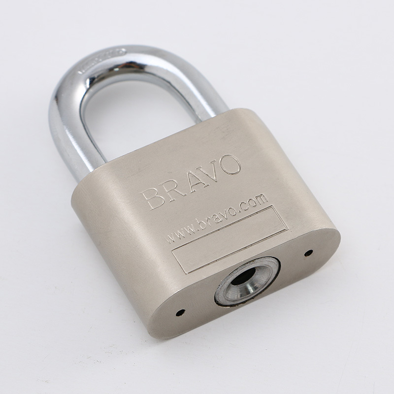 Custom Logo Large round Corner Blade Padlock Electroplating Anti-Rust Long Beam Lock Open Box Lock Cabinet Lock Anti-Theft Door Iron Locks