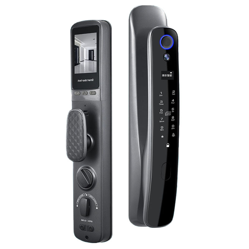 Fingerprint Lock Automatic Smart Lock Surveillance Camera Household Anti-Theft Door Lock Electronic Peephole Viewer Password Lock