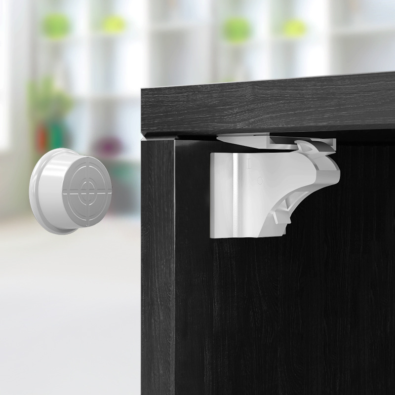 Children&#039;s Invisible Safety Lock Baby Chest of Drawer Door Safety Lock Amazon Wish Hot Sale Magnetic Lock Magic Lock
