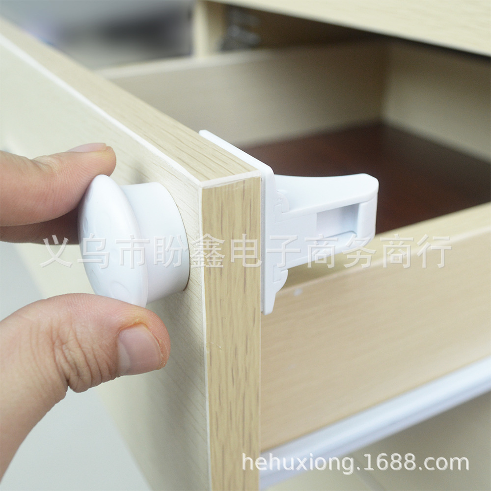 Children&#039;s Invisible Safety Lock Baby Chest of Drawer Door Safety Lock Amazon Wish Hot Sale Magnetic Lock Magic Lock