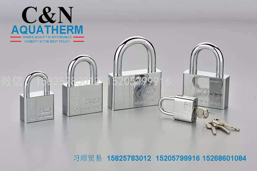 round Copper Lock Waterproof Anti-Rust Copper Lock Warehouse Door Copper Padlock Lock Head
