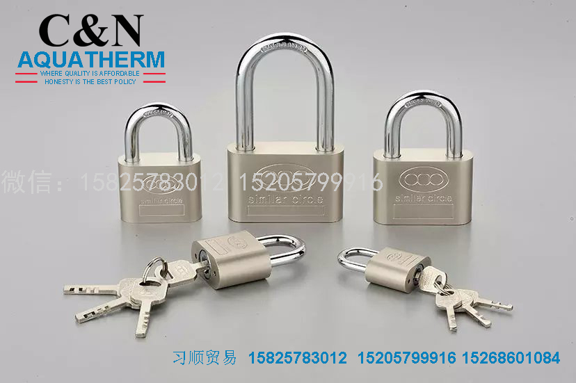 round Copper Lock Waterproof Anti-Rust Copper Lock Warehouse Door Copper Padlock Lock Head