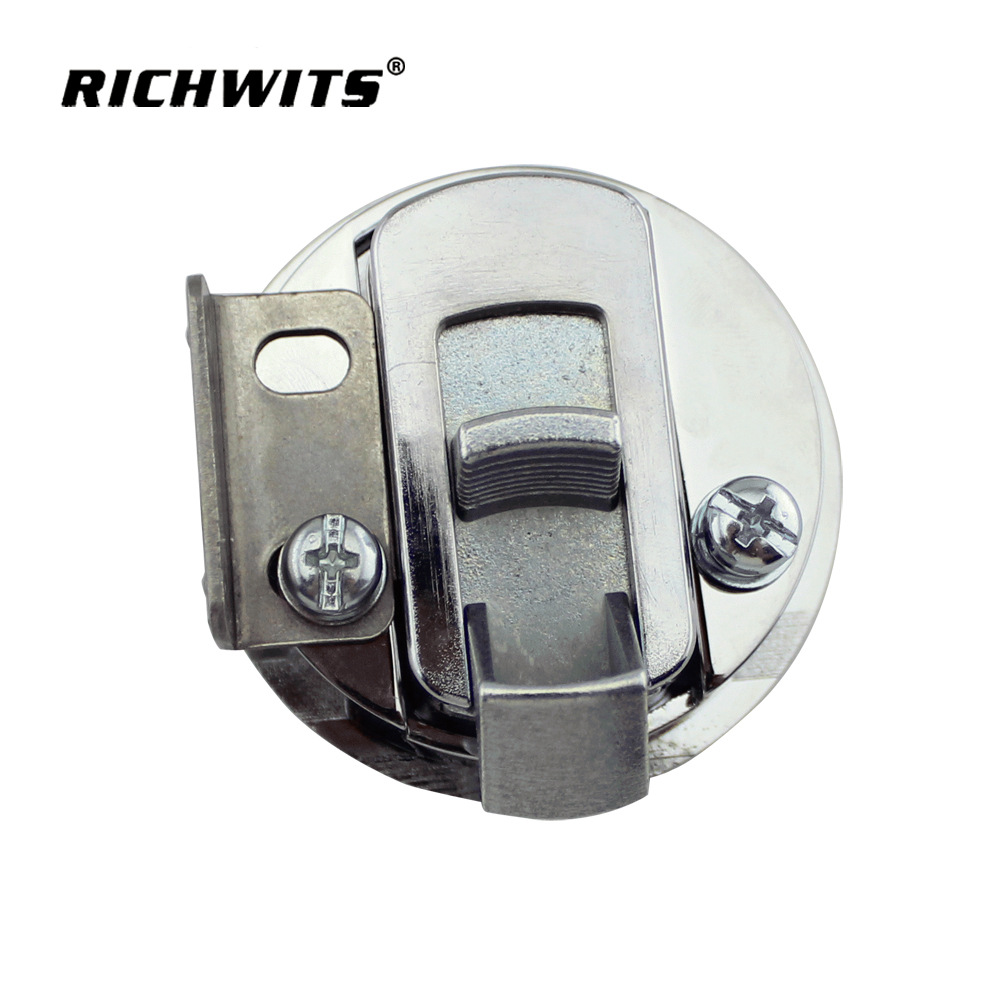 Hot Selling PushType Flat Cabinet Door Lock RV Modified round Lock Cylindrical Lock Zinc Alloy round Head Lock