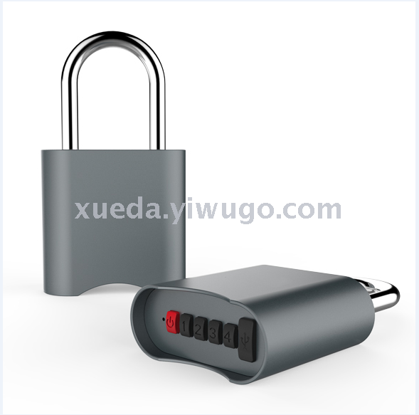 Bluetooth password padlock lock warehouse door intelligent security fingerprint lock interlock