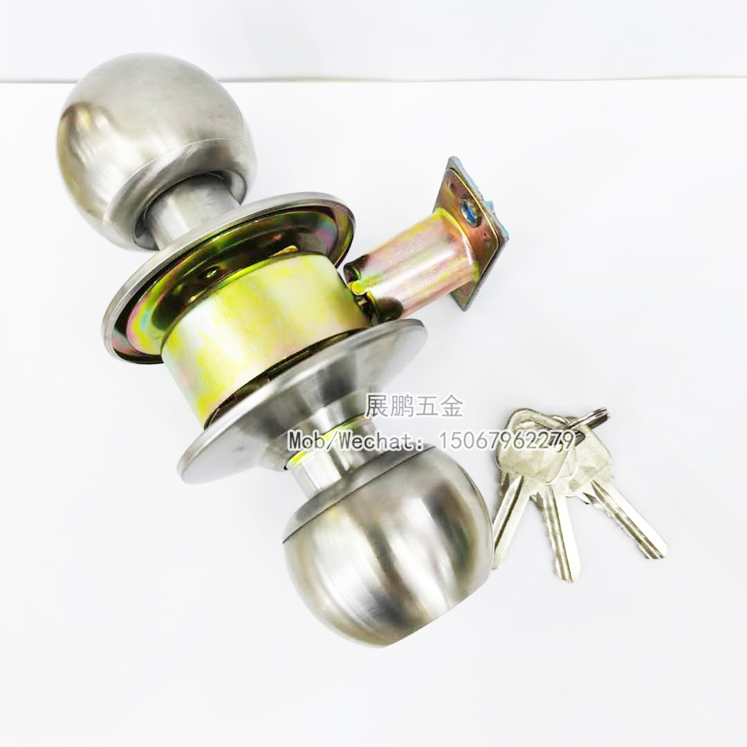 Southeast Asia Hot Sale Household Door Lock Indoor Bedroom Ball Door Lock Stainless Steel Bathroom Ball Lock Factory Direct Sales