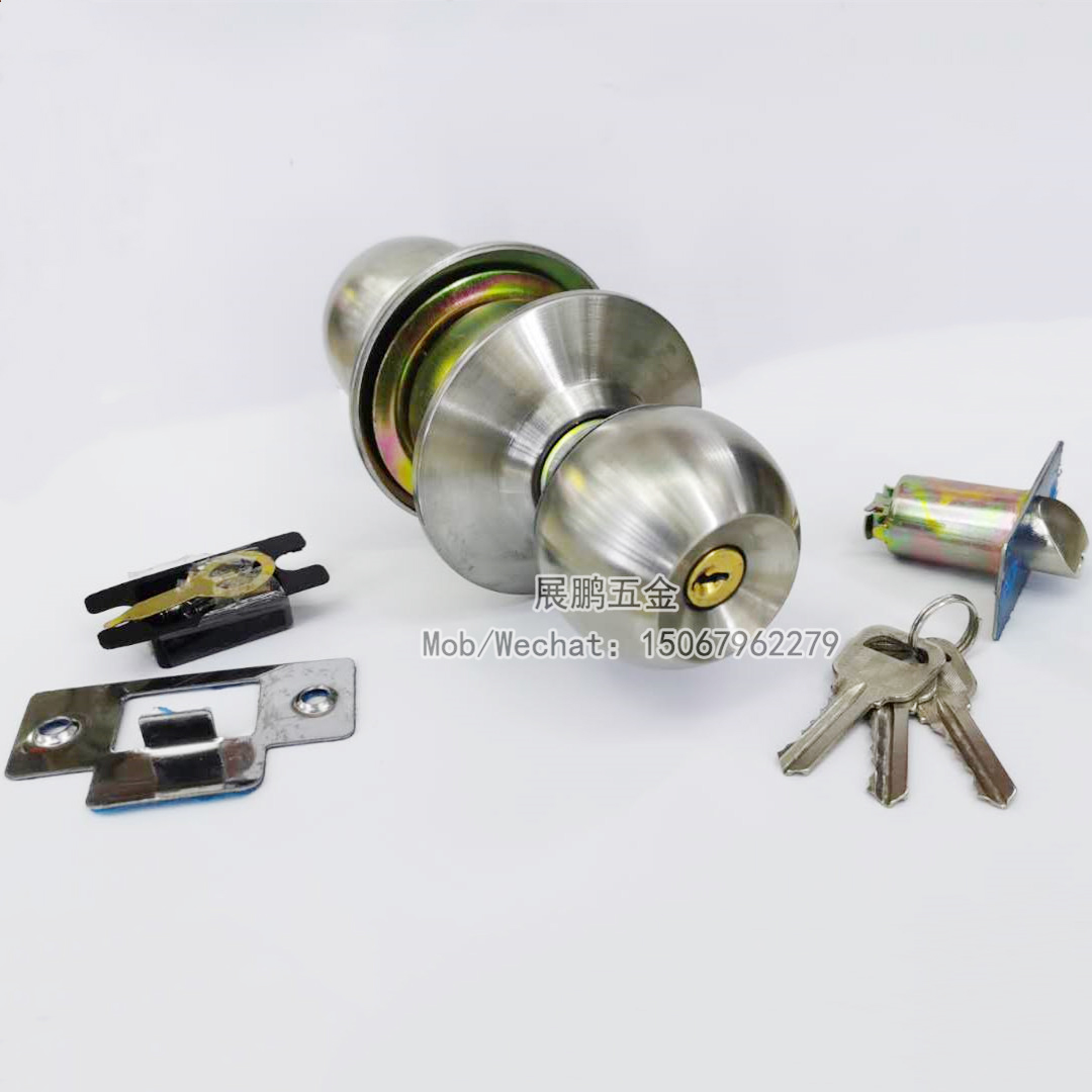 Southeast Asia Hot Sale Household Door Lock Indoor Bedroom Ball Door Lock Stainless Steel Bathroom Ball Lock Factory Direct Sales