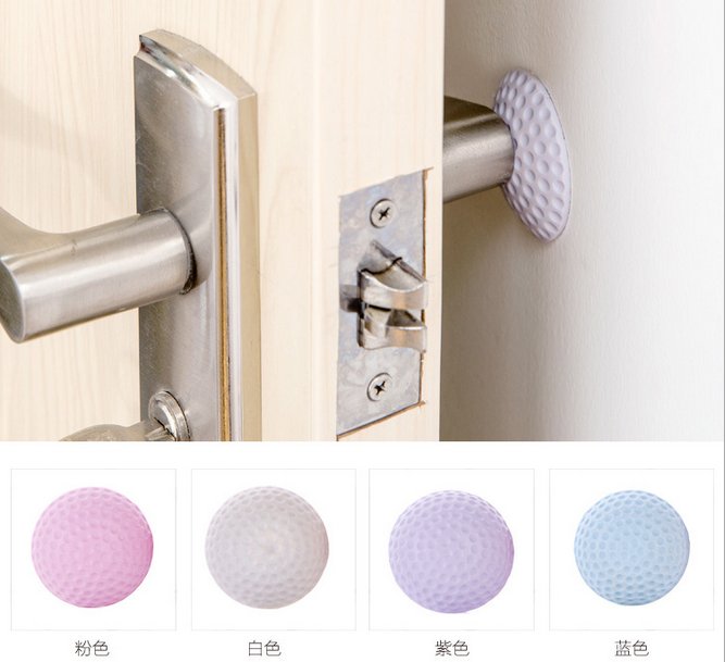 Door knob rubber Door rear wall anti-collision bar anti-collision Door lock anti-shock pad