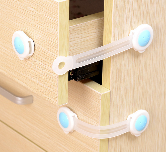 Lengthened by children safety lock drawer lock clamp hand safety window door lock