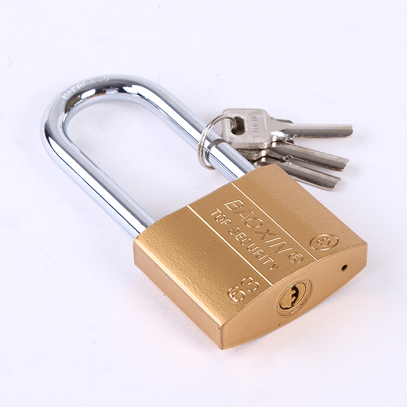 Imitation copper padlock Small copper padlock interlock door lock copper padlock head Imitation copper padlock