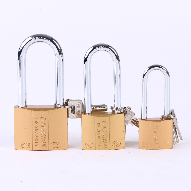 Imitation copper padlock Small copper padlock interlock door lock copper padlock head Imitation copper padlock