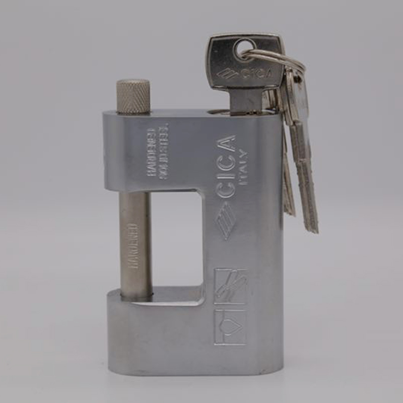 Rectangular padlock lock household old anti - theft door lock open padlock door anti - pry