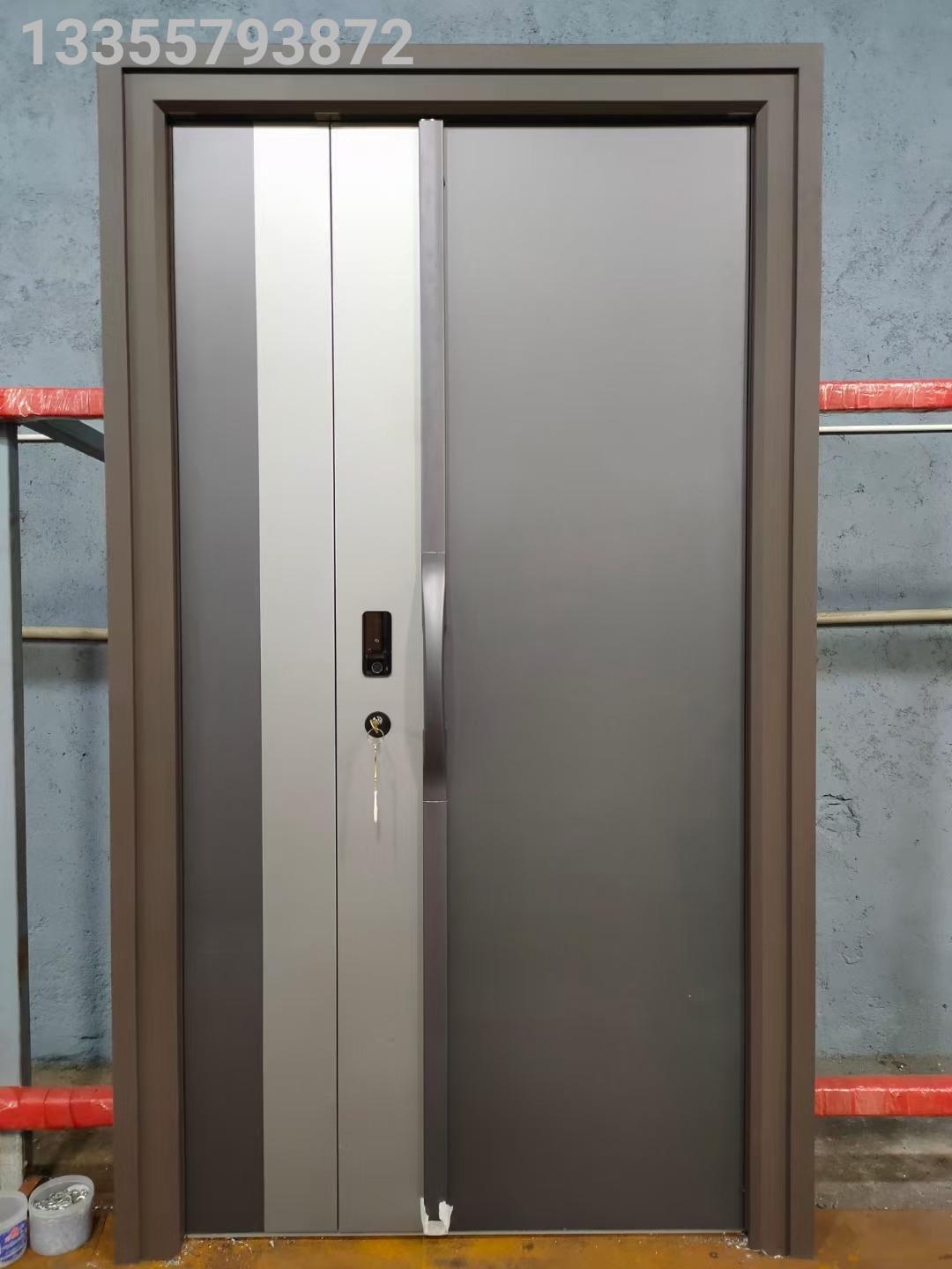 Class A Anti-Theft Door Household Entrance Door Smart Fingerprint Lock Door Steel Safety Door