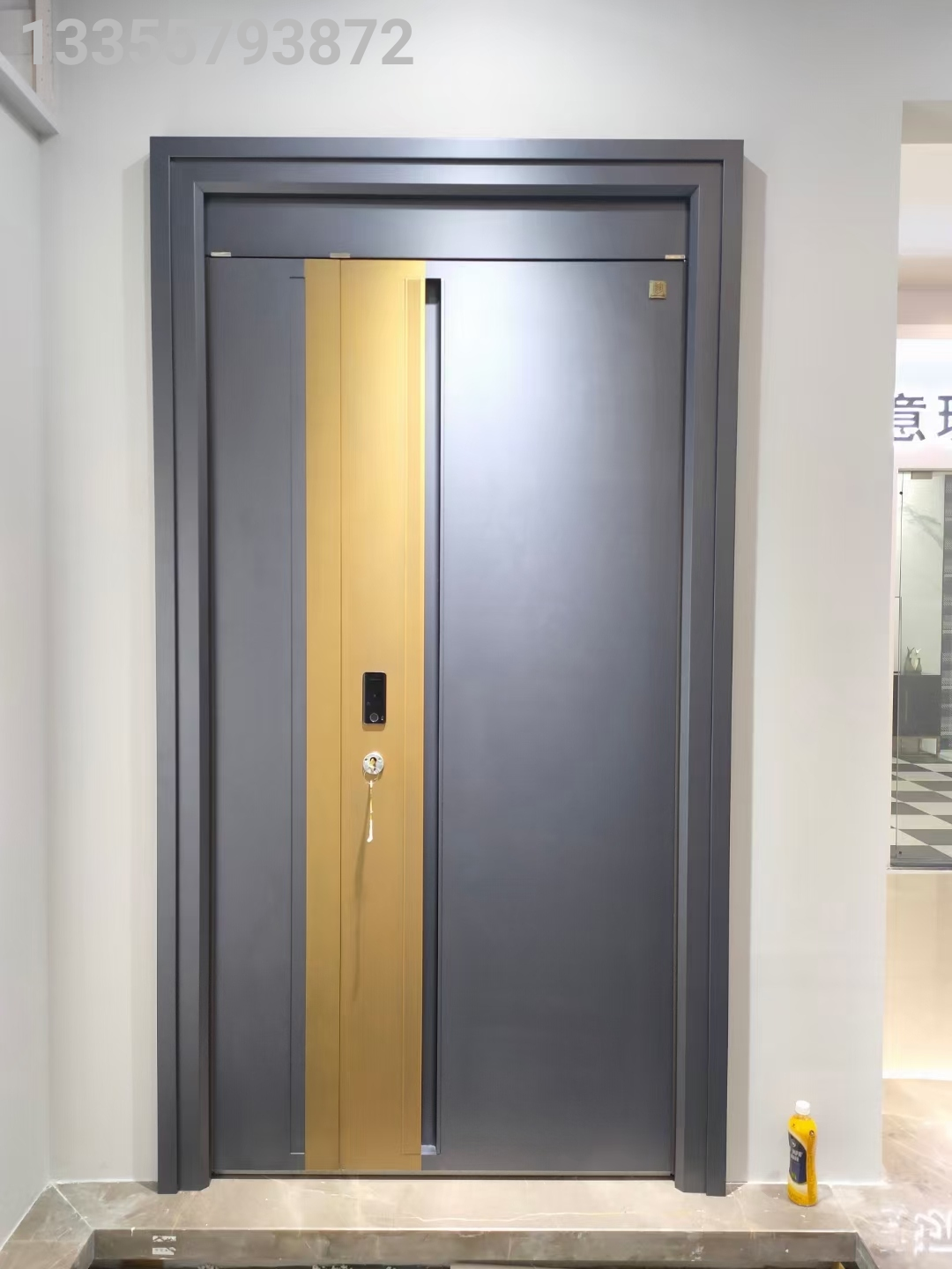 Class A Anti-Theft Door Household Entrance Door Smart Fingerprint Lock Door Steel Safety Door
