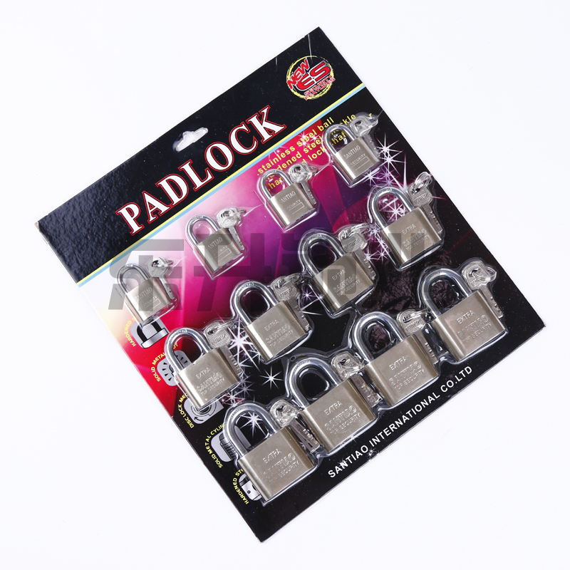 Anti-Rust Open Small Lock Anti-Skid Door Anti-Theft Balcony Window Lock Super B Grade Imitation Stainless Steel Padlock
