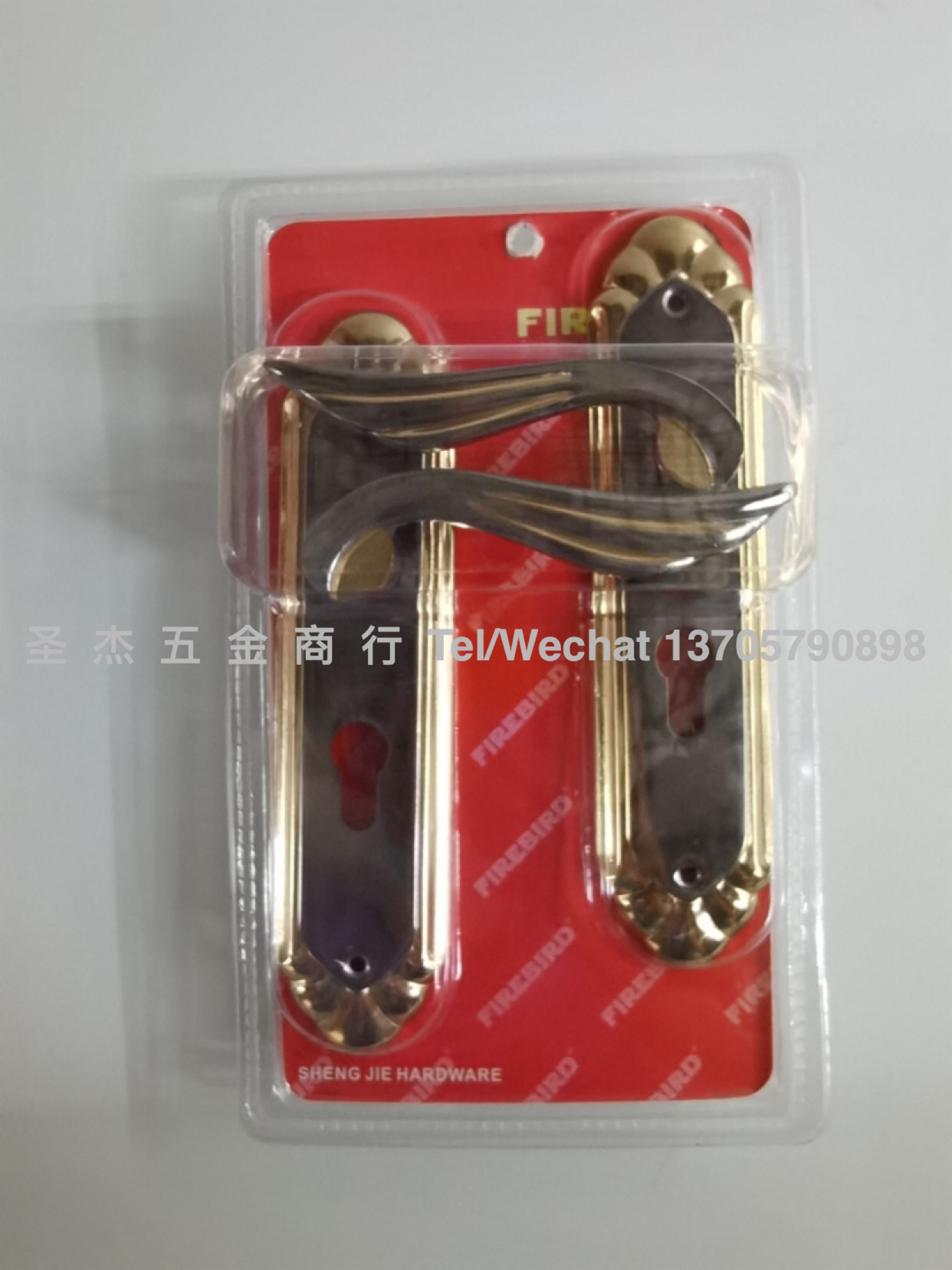 Door Lock Aluminum Handle Door Lock Titanium Lock Single Open Door Lock with Lock Cylinder Lock