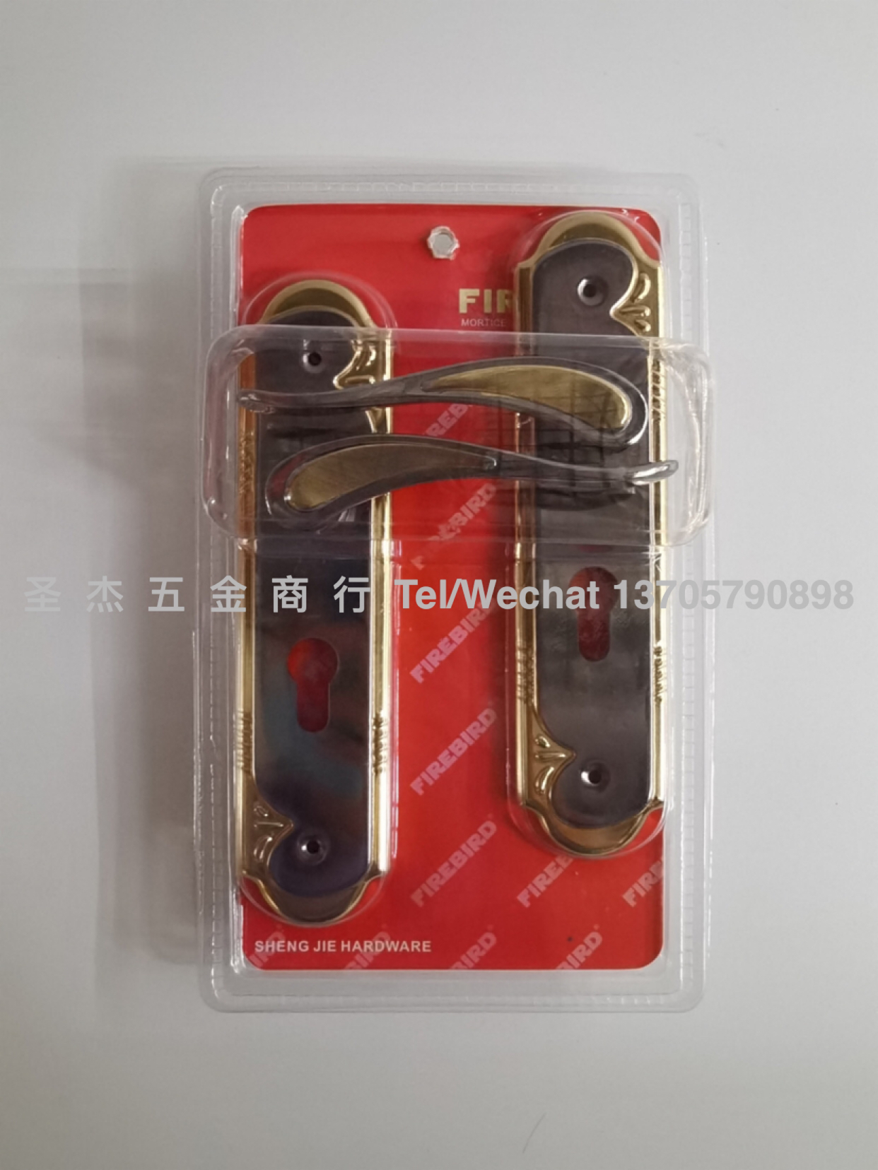 Door Lock Aluminum Handle Door Lock Titanium Lock Single Open Door Lock with Lock Cylinder Lock