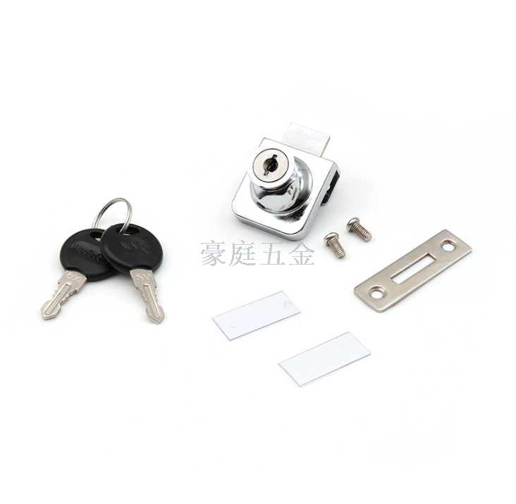 Lock of Glass-Frame Cabinet Single and Double Door Window Lock Mobile Phone Cabinet Table Lock