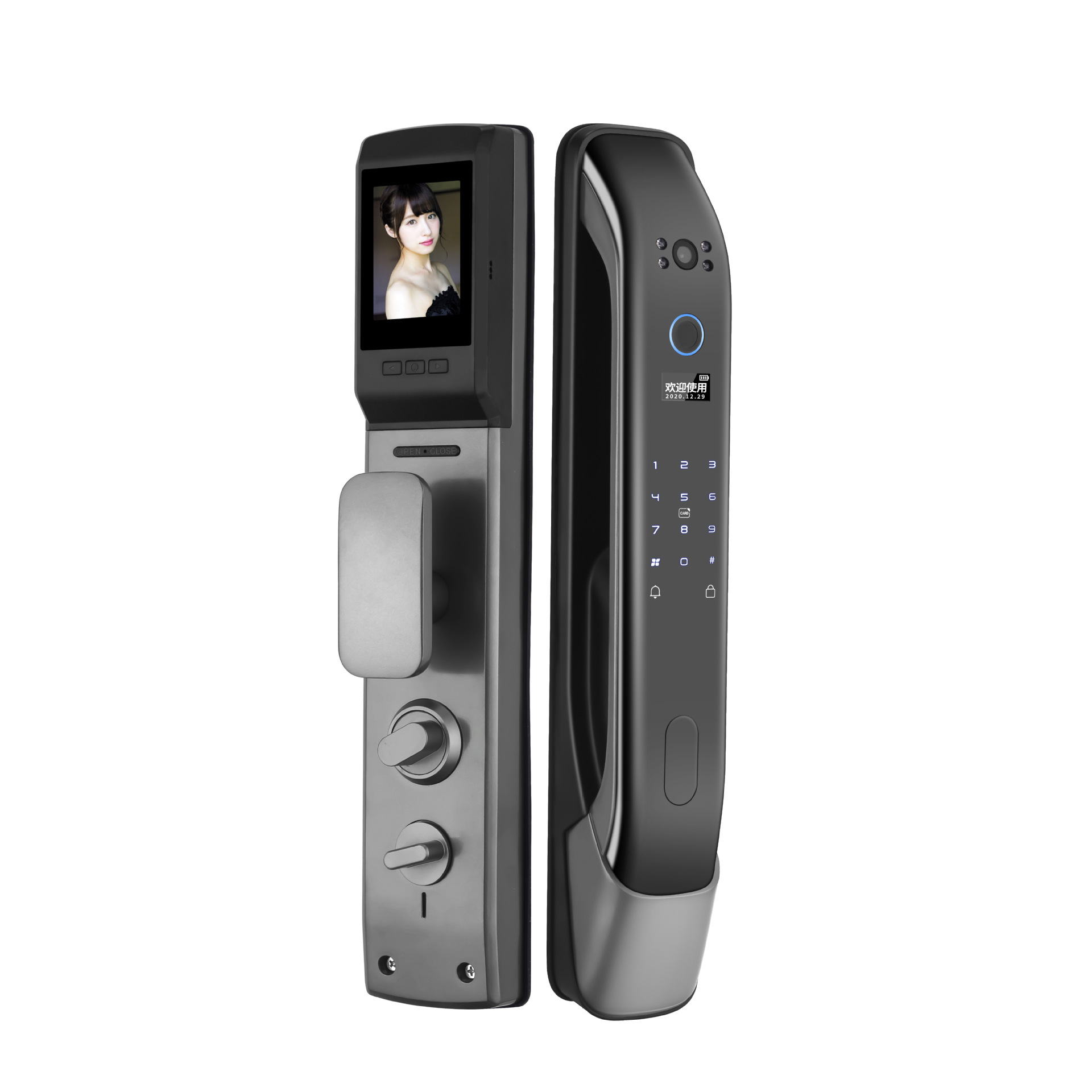 Dami Oriental Legend Smart Lock Automatic Fingerprint Lock Anti-Theft Door Wooden Door Remote Cat Eye Password Lock