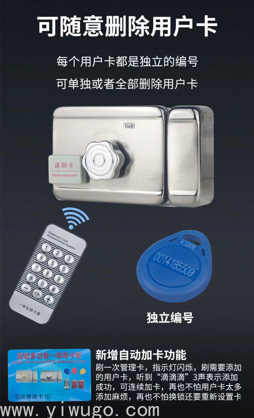 High Security Intelligent door lock Smart digital door lock