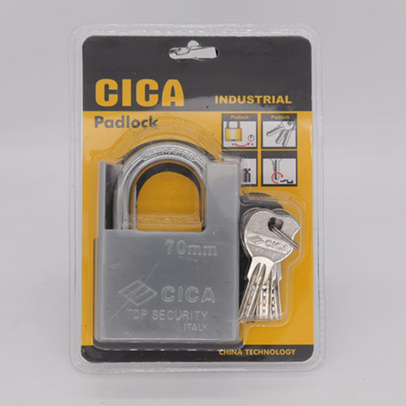Padlock open padlock waterproof anti-rust anti-theft small lock head warehouse large iron door waist round drawer lock
