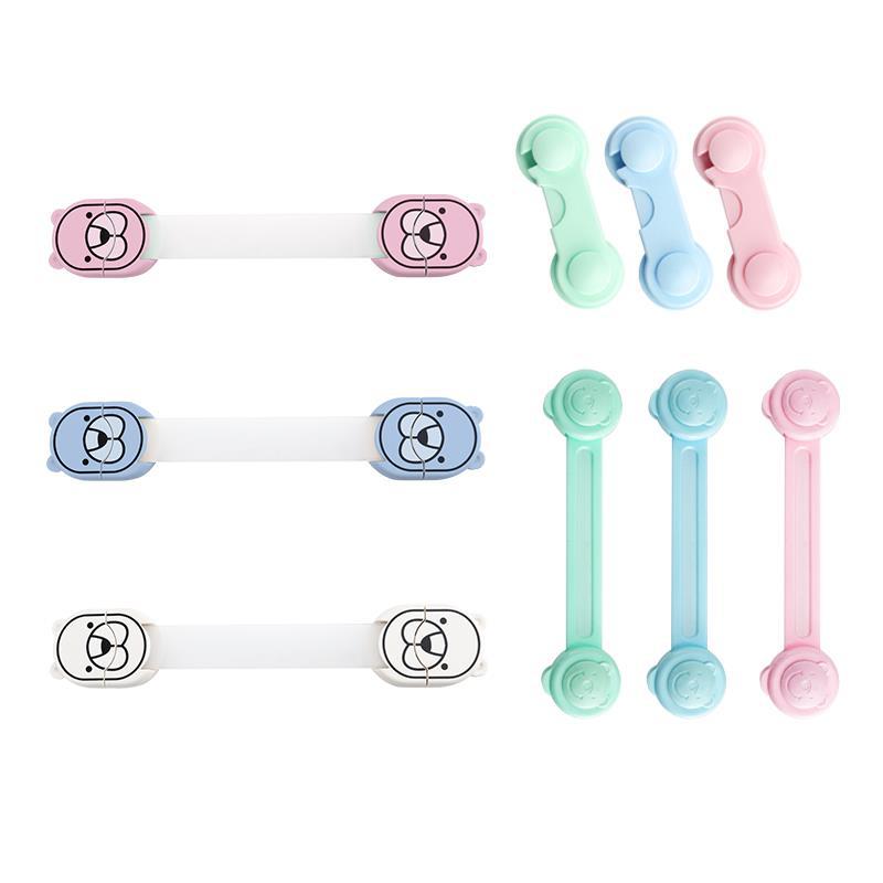 Cabinet Bucket Children&#039;s Safety Lock Baby Protection Baby Drawer Lock Wardrobe Door Door Anti-Opening Clip Refrigerator Water Dispenser
